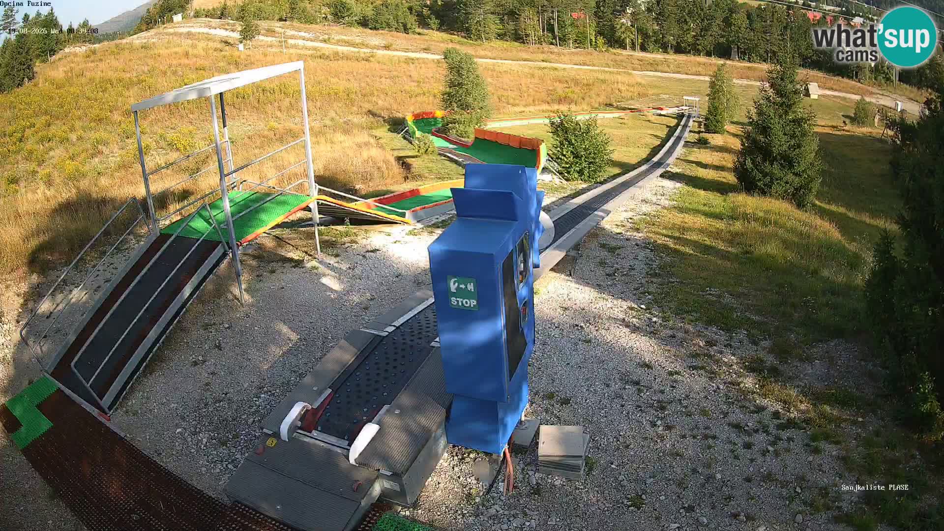 Live webcam Fužine toboggan run – Croatia