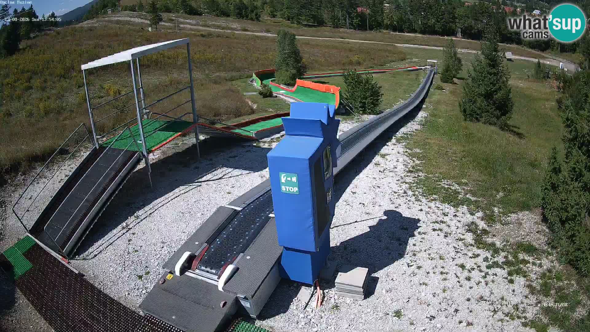 Live webcam Pista da slittino Fužine – Croazia