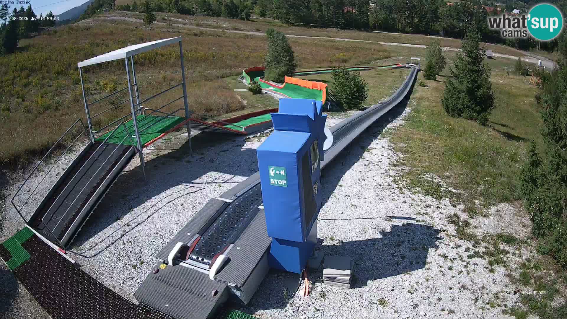Live webcam Fužine toboggan run – Croatia