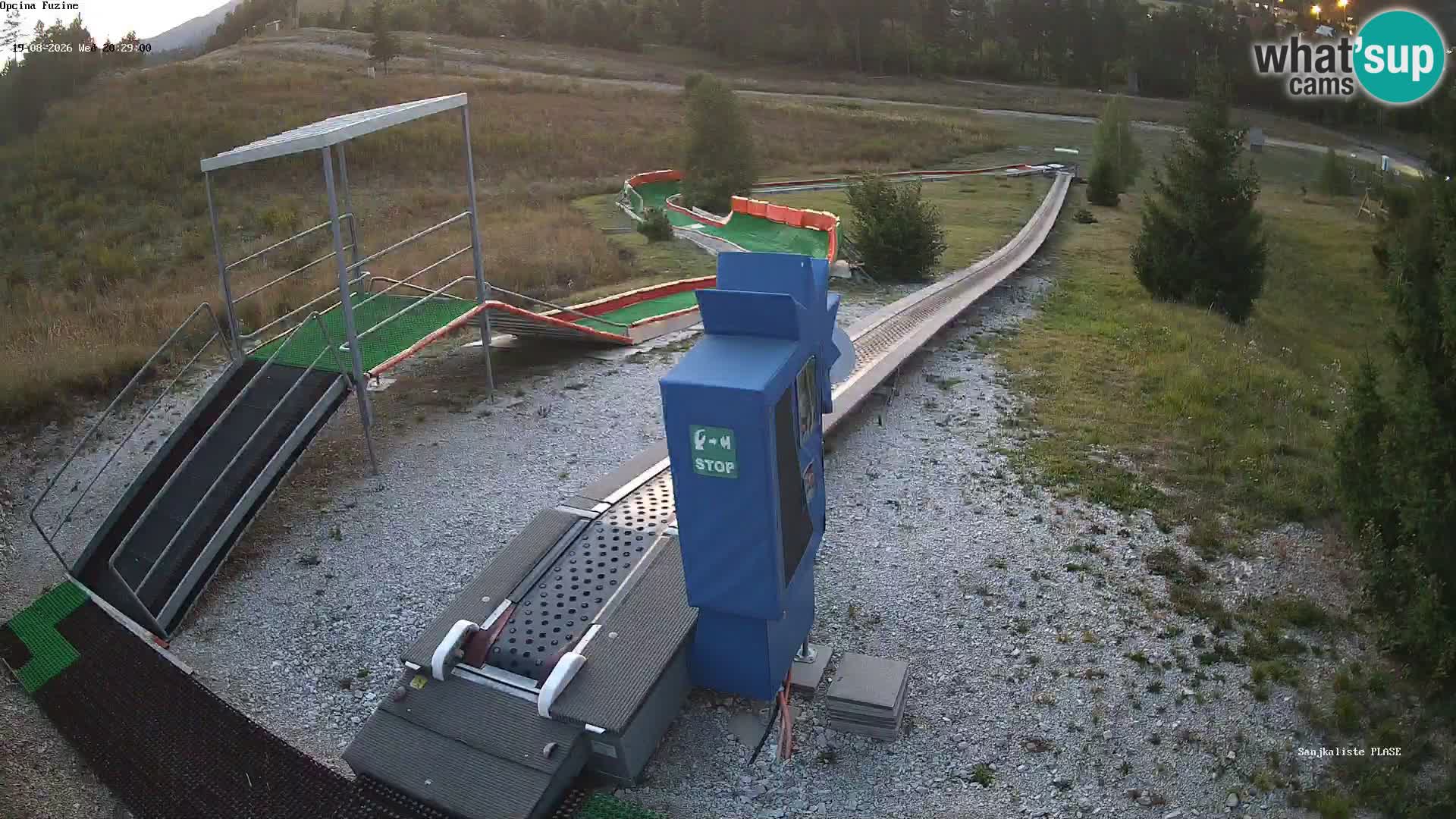 Live webcam Fužine toboggan run – Croatia