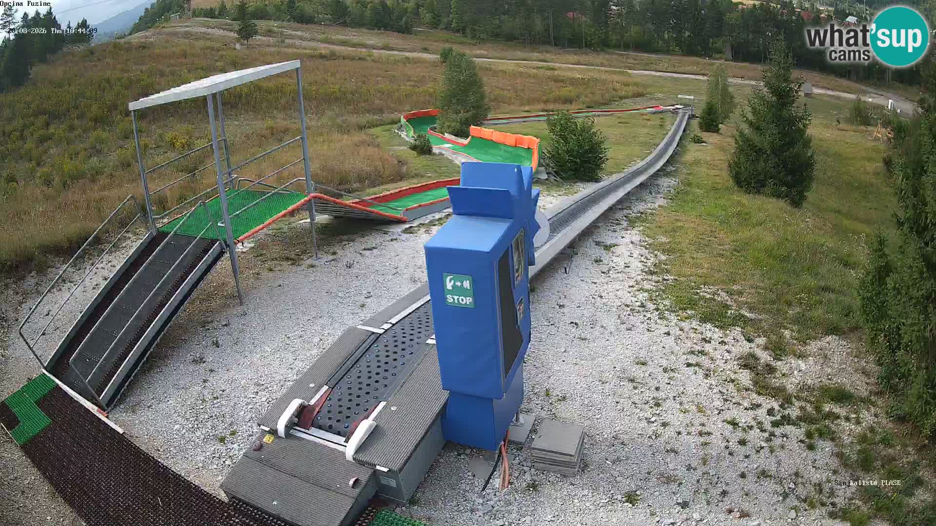 Live webcam Fužine toboggan run – Croatia