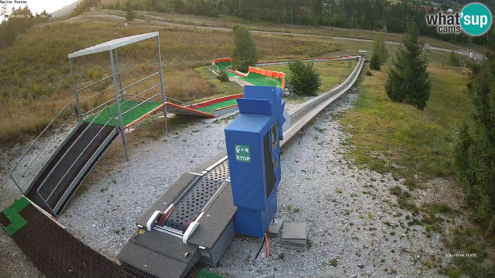 Live webcam Fužine toboggan run – Croatia