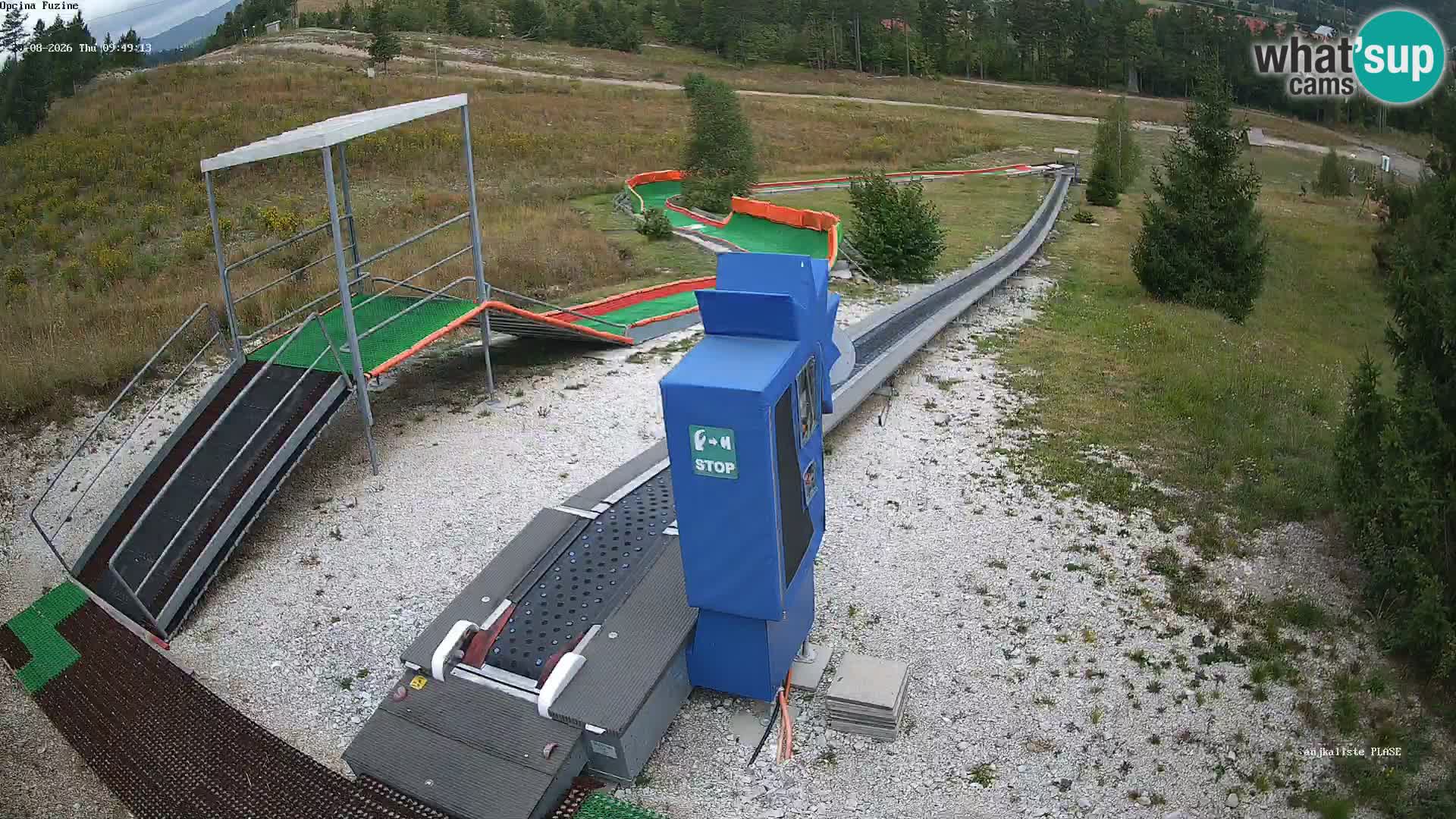 Live webcam Pista da slittino Fužine – Croazia
