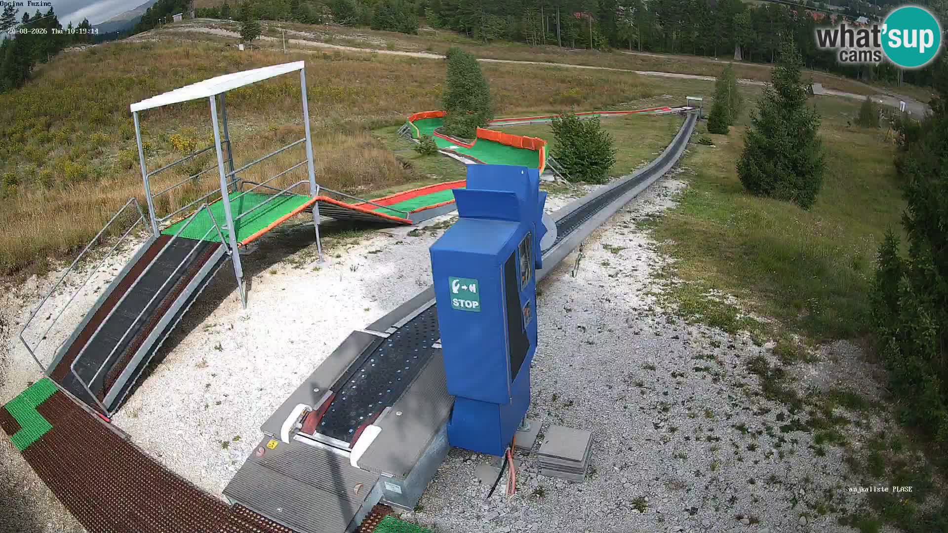 Live webcam Pista da slittino Fužine – Croazia
