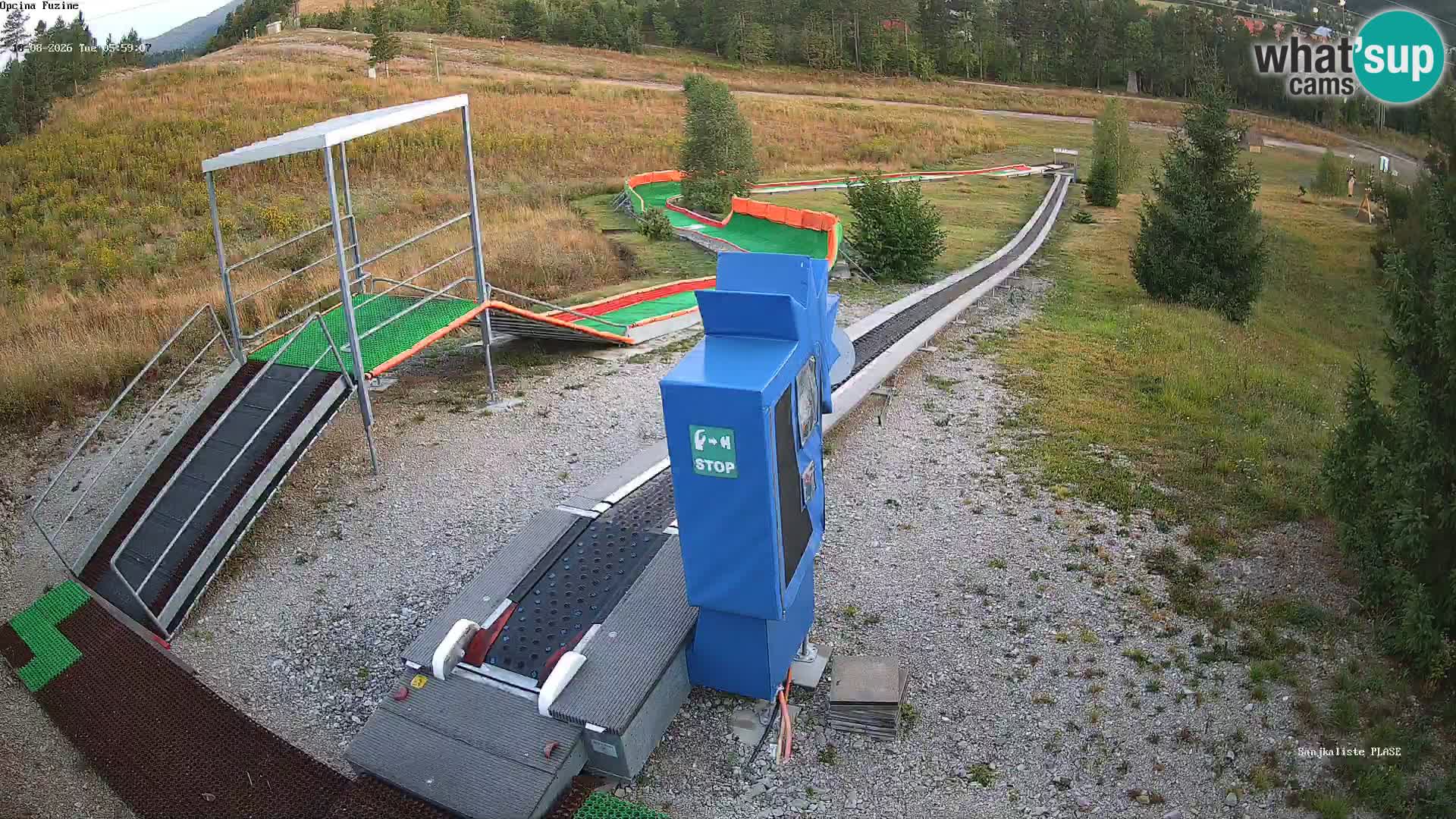 Webcam en direct Piste de luge de Fužine – Croatie