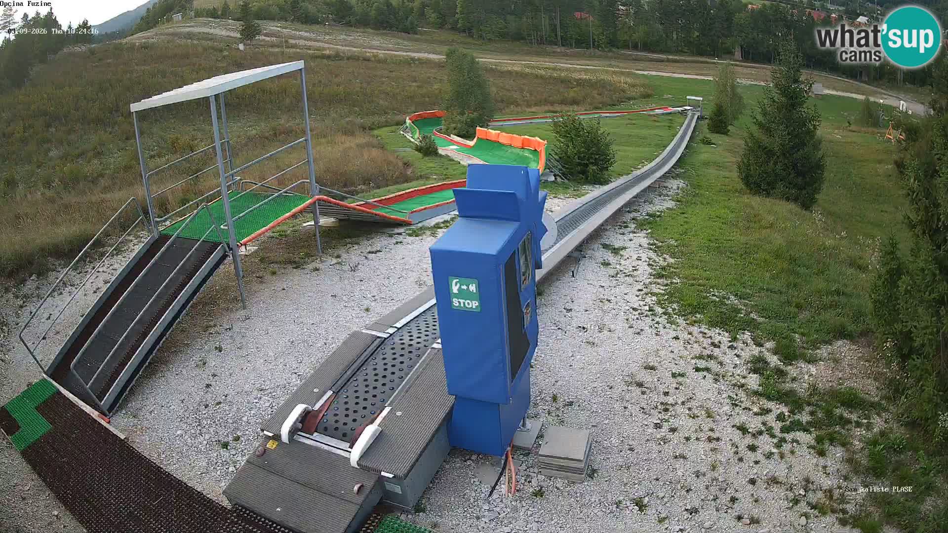 Live webcam Pista da slittino Fužine – Croazia