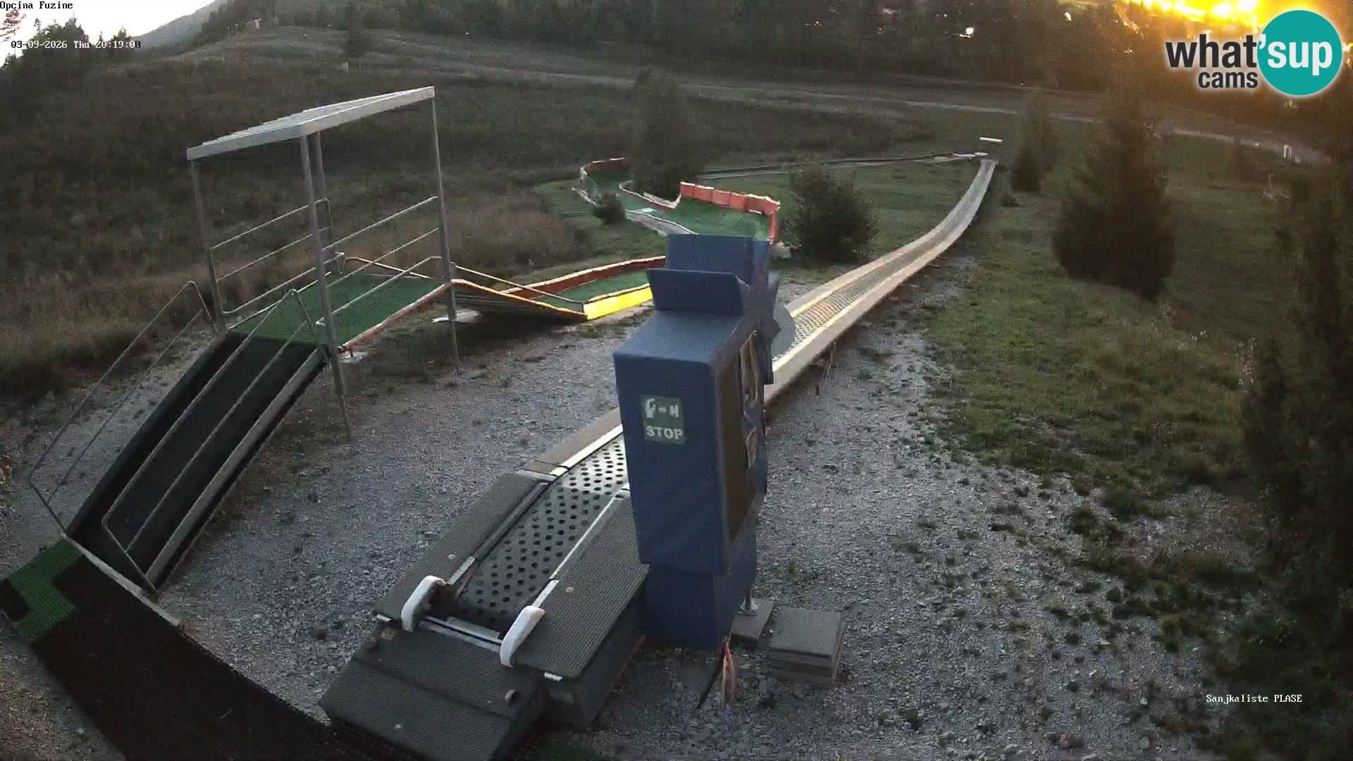Webcam en vivo Pista de trineo Fužine – Croacia