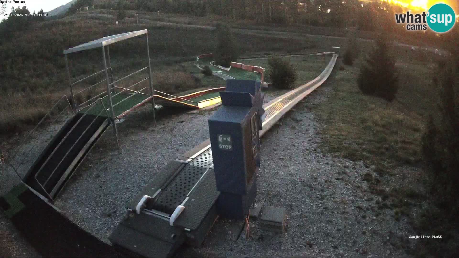 Live webcam Fužine toboggan run – Croatia
