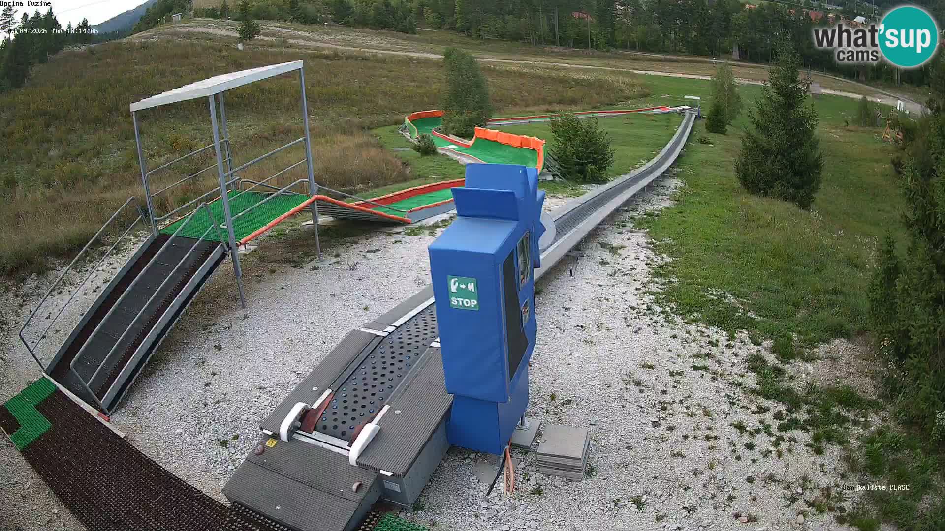 Live webcam Pista da slittino Fužine – Croazia