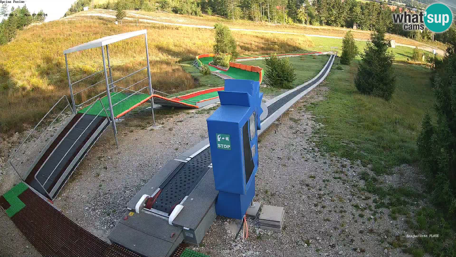 Webcam en direct Piste de luge de Fužine – Croatie