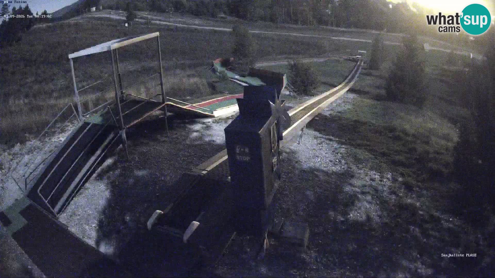 Live webcam Fužine toboggan run – Croatia