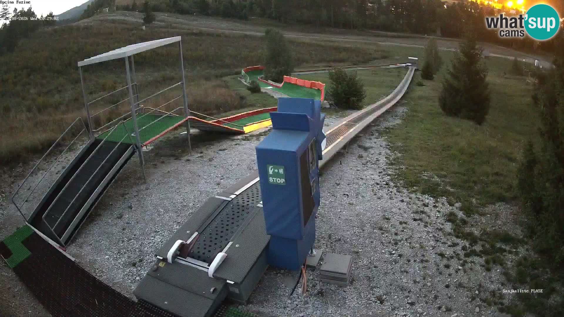 Live webcam Pista da slittino Fužine – Croazia
