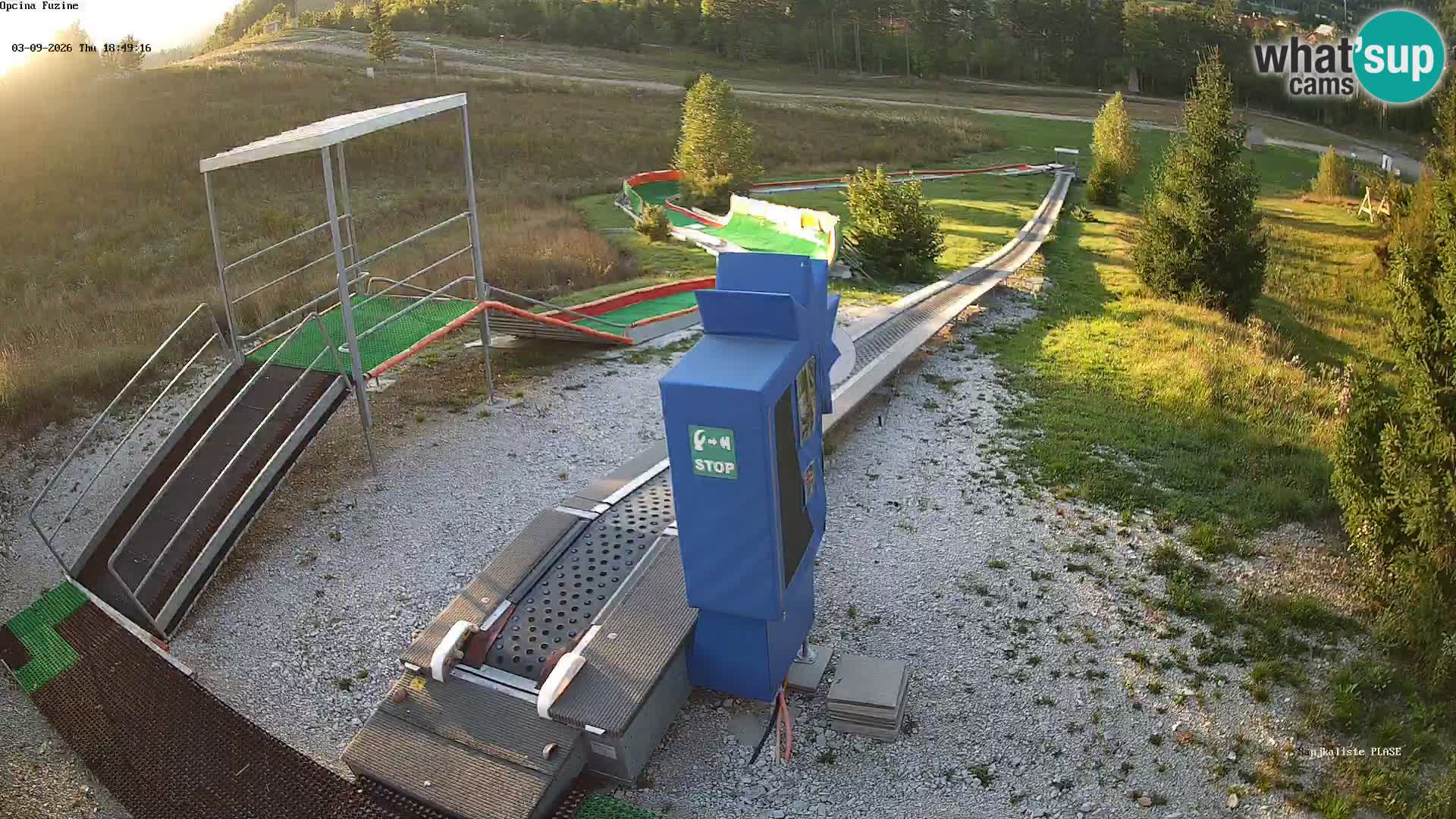 Live webcam Pista da slittino Fužine – Croazia