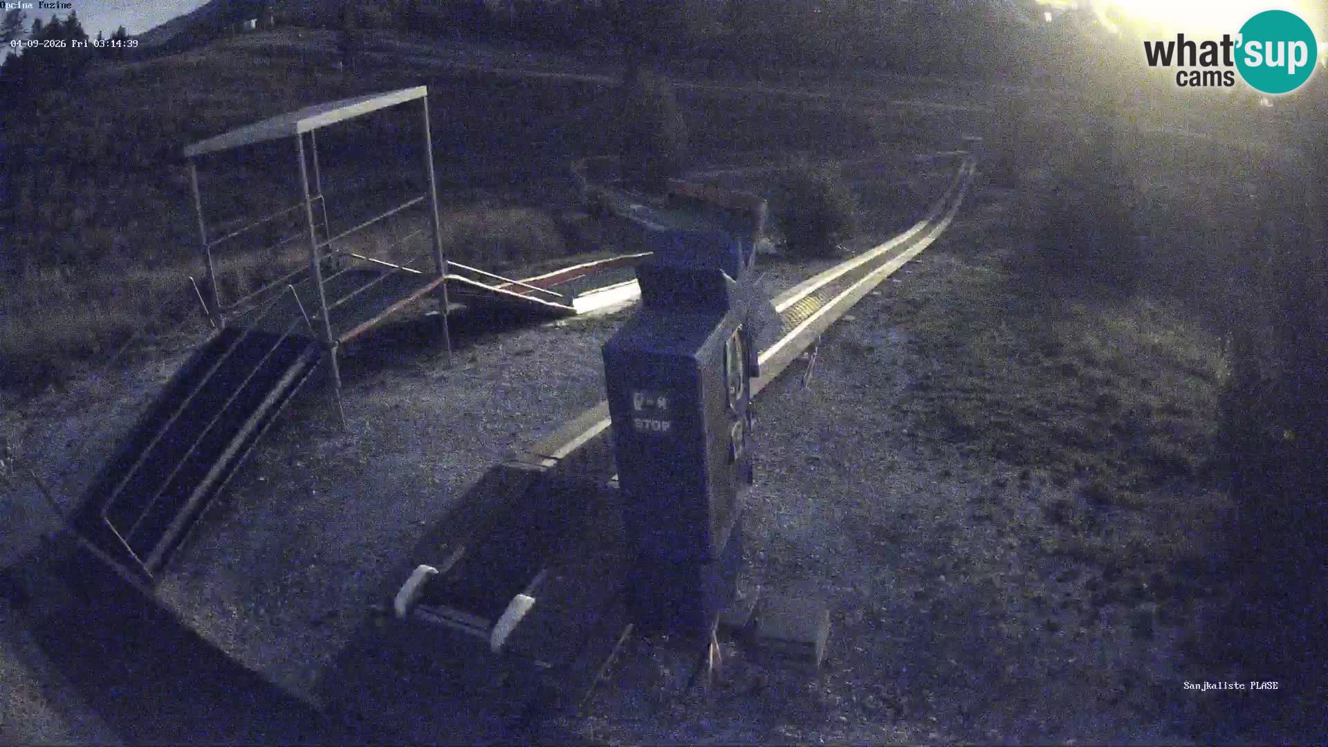 Live webcam Pista da slittino Fužine – Croazia
