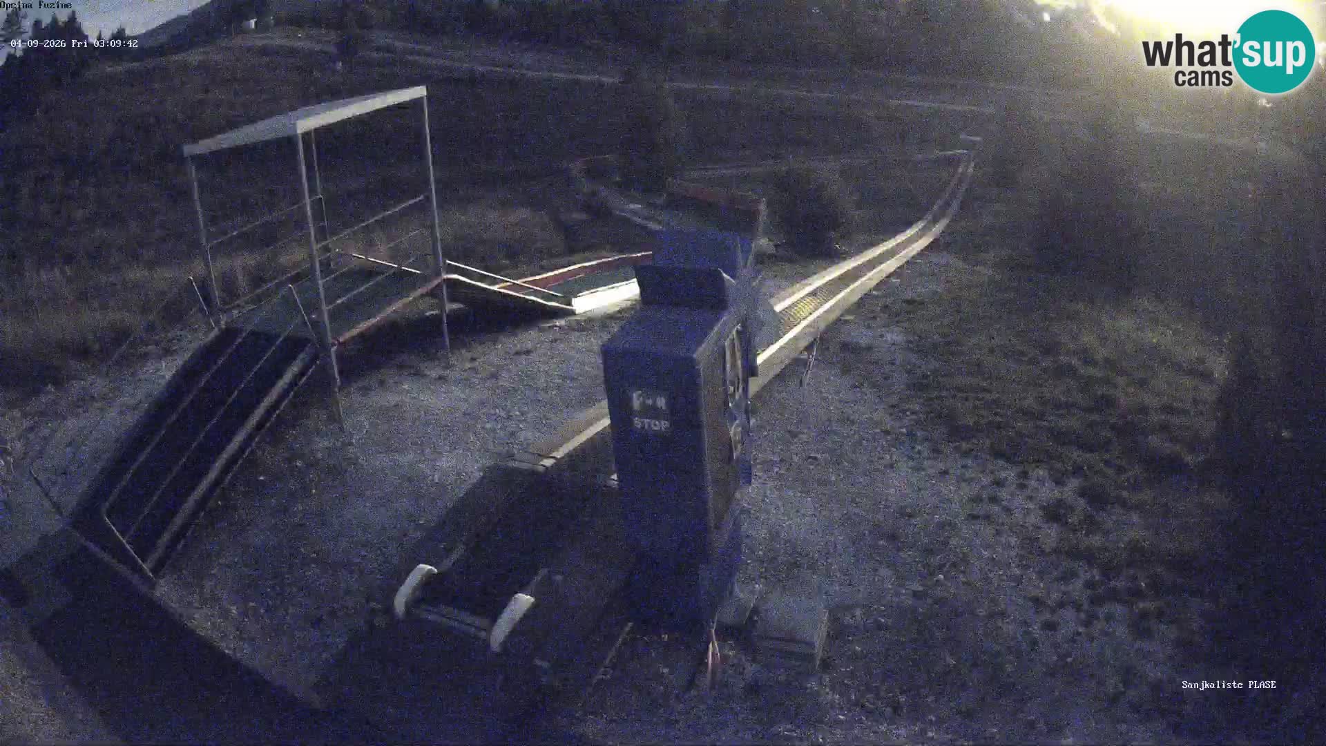 Live webcam Pista da slittino Fužine – Croazia