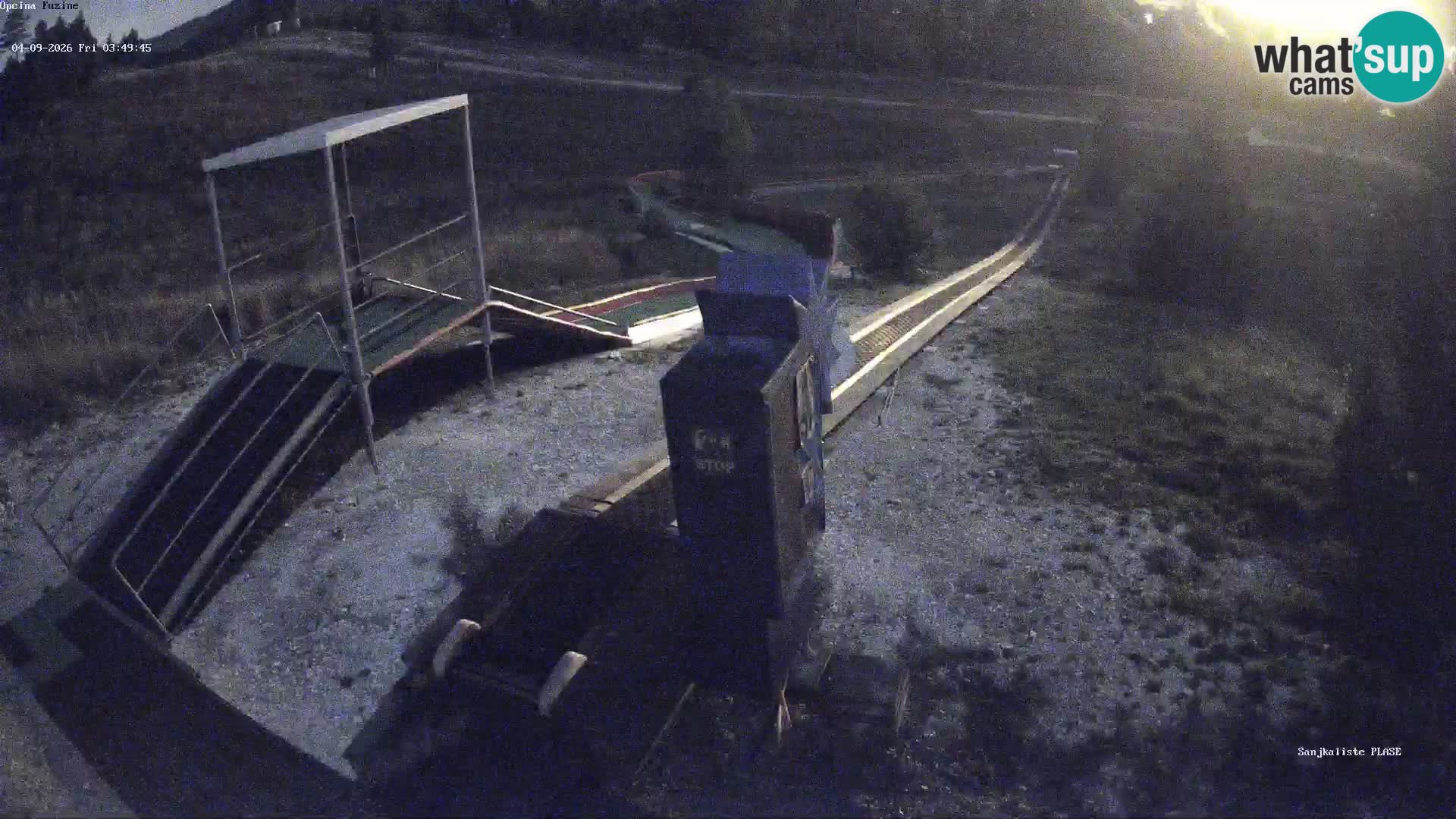 Live webcam Fužine toboggan run – Croatia