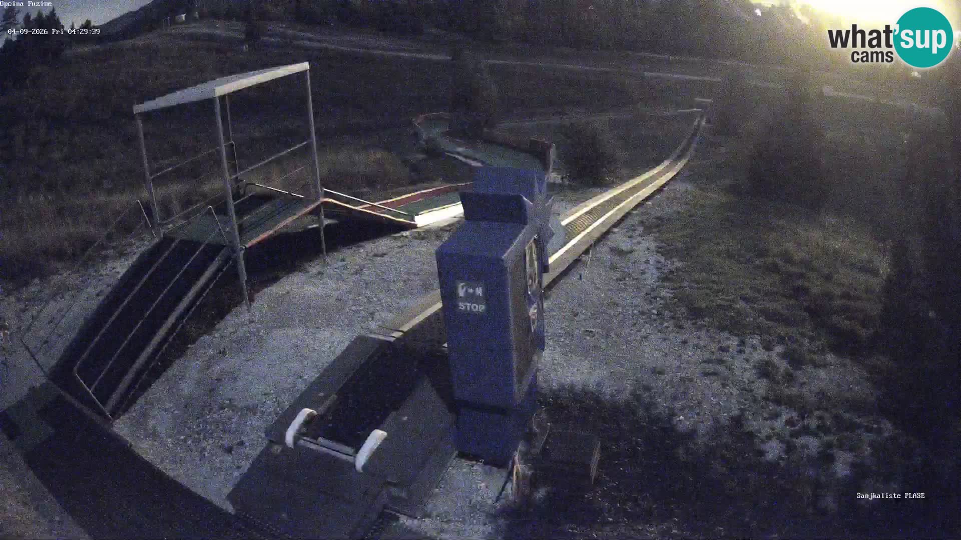 Webcam en vivo Pista de trineo Fužine – Croacia