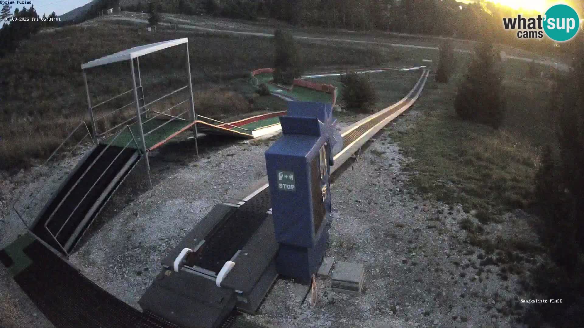 Webcam en direct Piste de luge de Fužine – Croatie