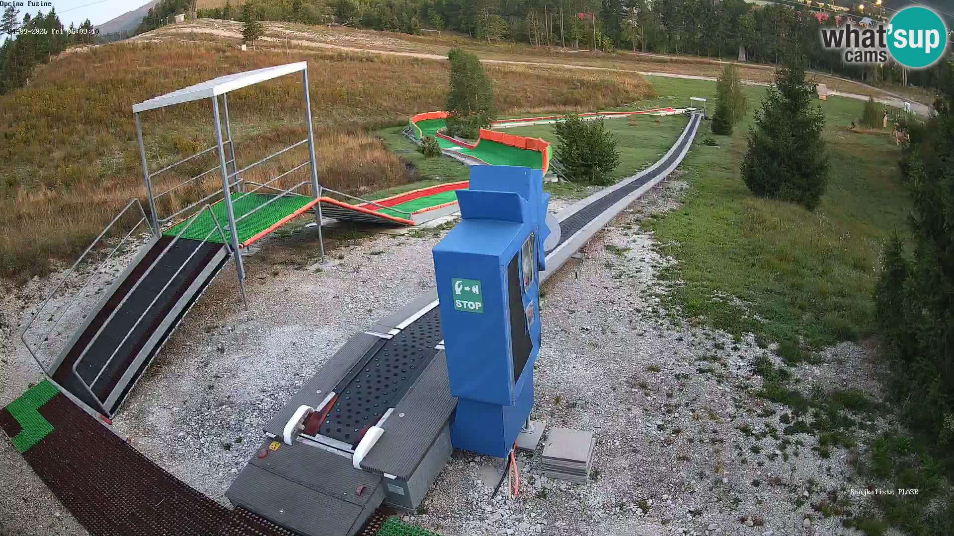 Live webcam Fužine toboggan run – Croatia
