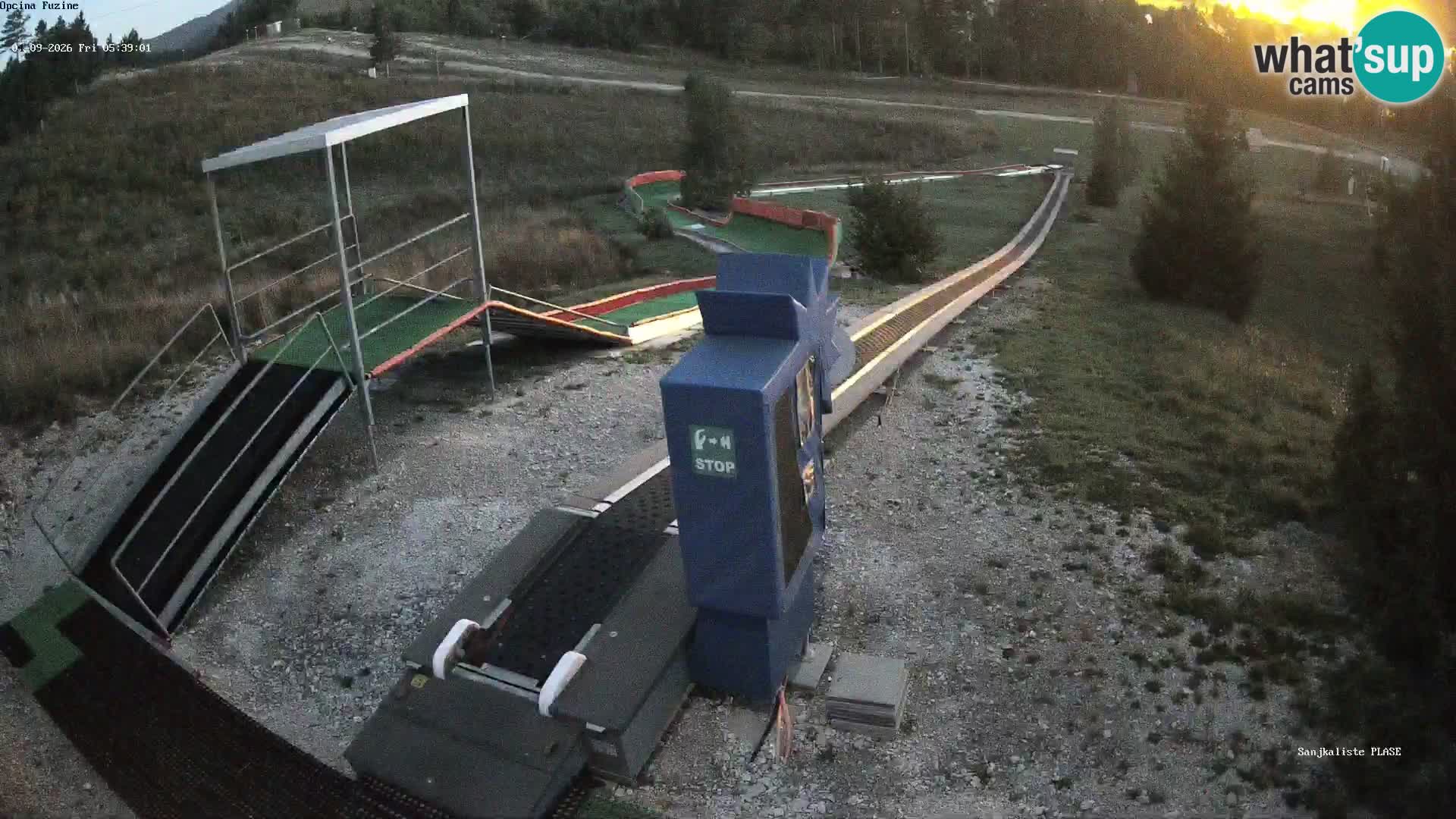 Live webcam Fužine toboggan run – Croatia