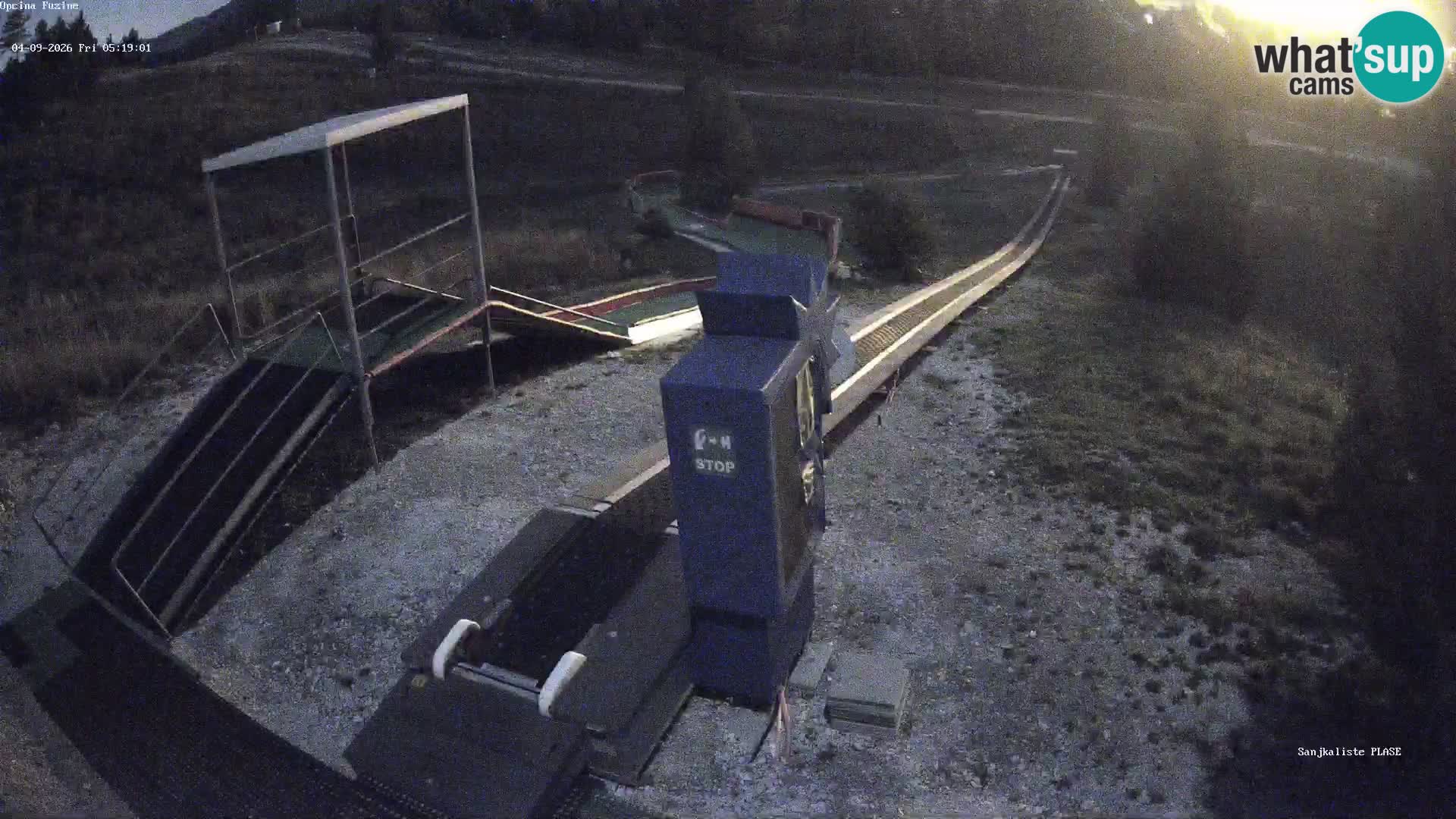 Live webcam Pista da slittino Fužine – Croazia