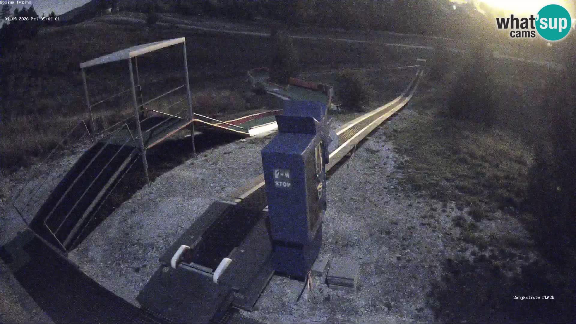 Live webcam Fužine toboggan run – Croatia