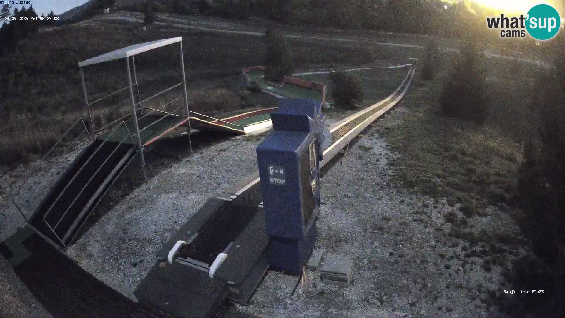 Webcam en direct Piste de luge de Fužine – Croatie