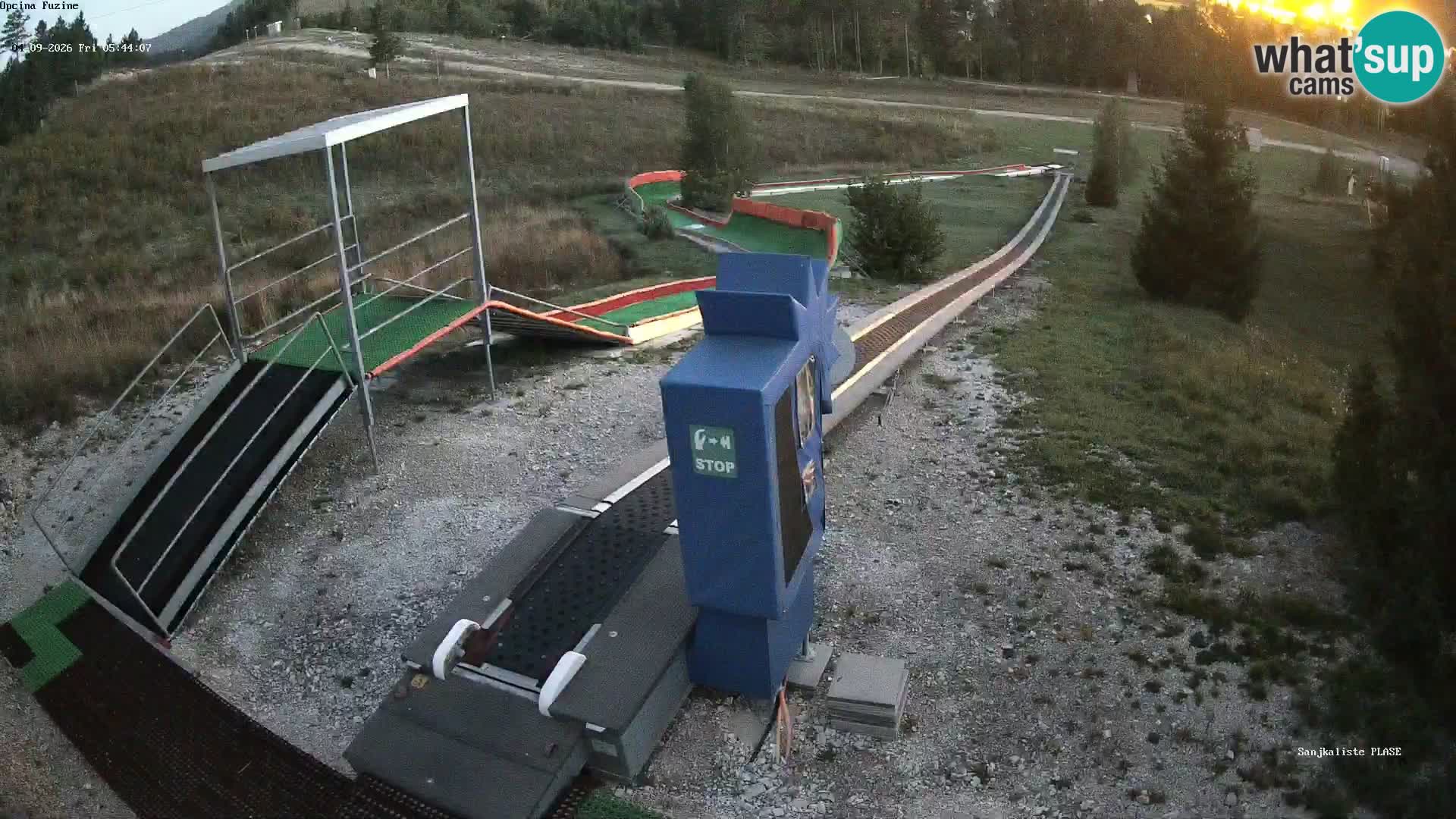 Webcam en direct Piste de luge de Fužine – Croatie