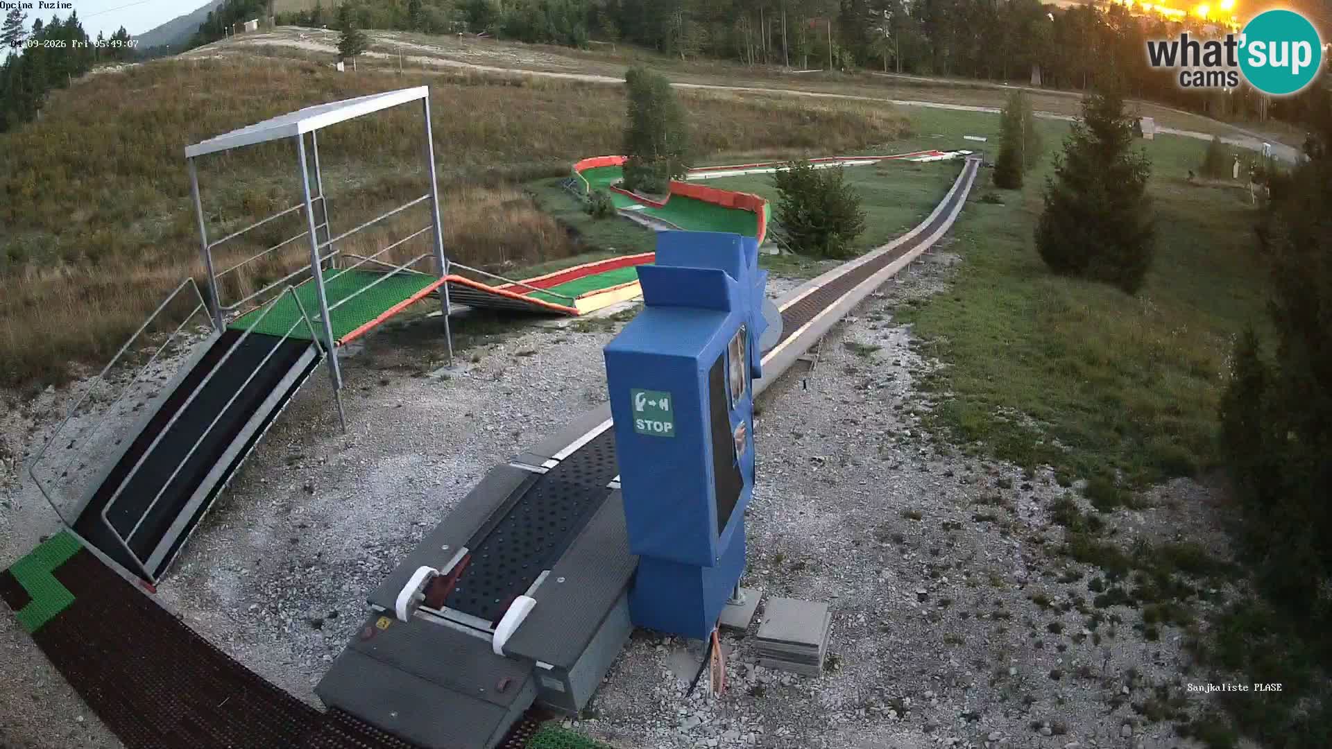 Webcam en vivo Pista de trineo Fužine – Croacia