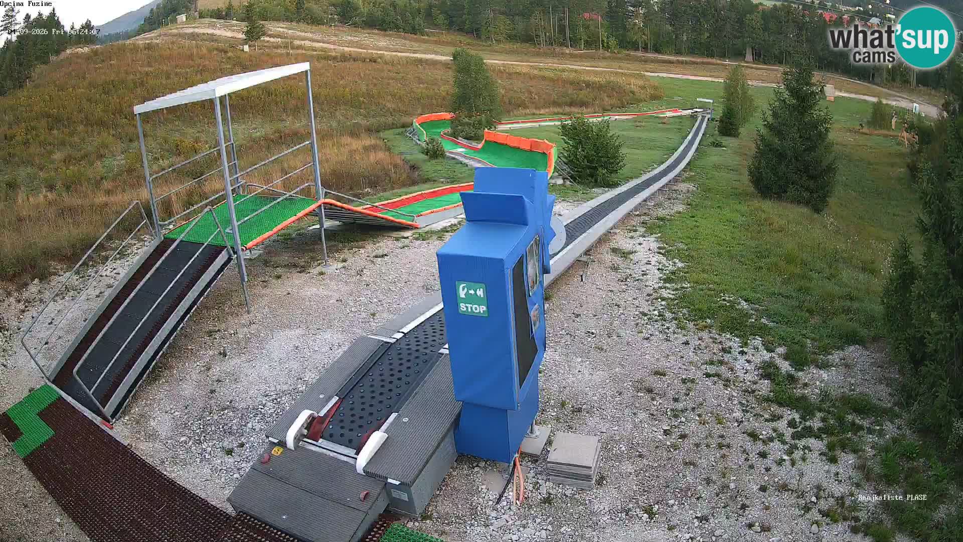 Live webcam Fužine toboggan run – Croatia