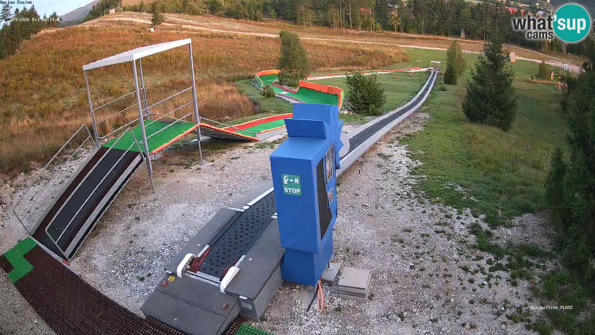 Live webcam Pista da slittino Fužine – Croazia