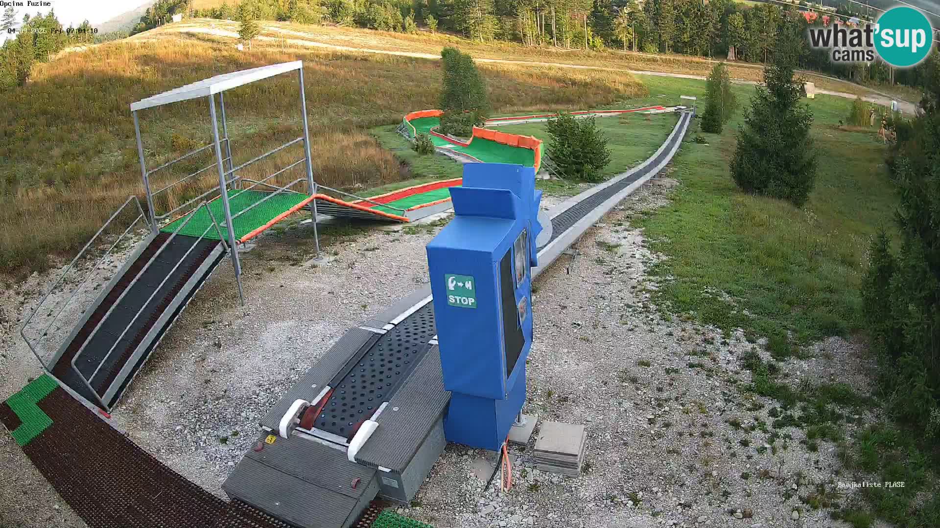 Live webcam Fužine toboggan run – Croatia