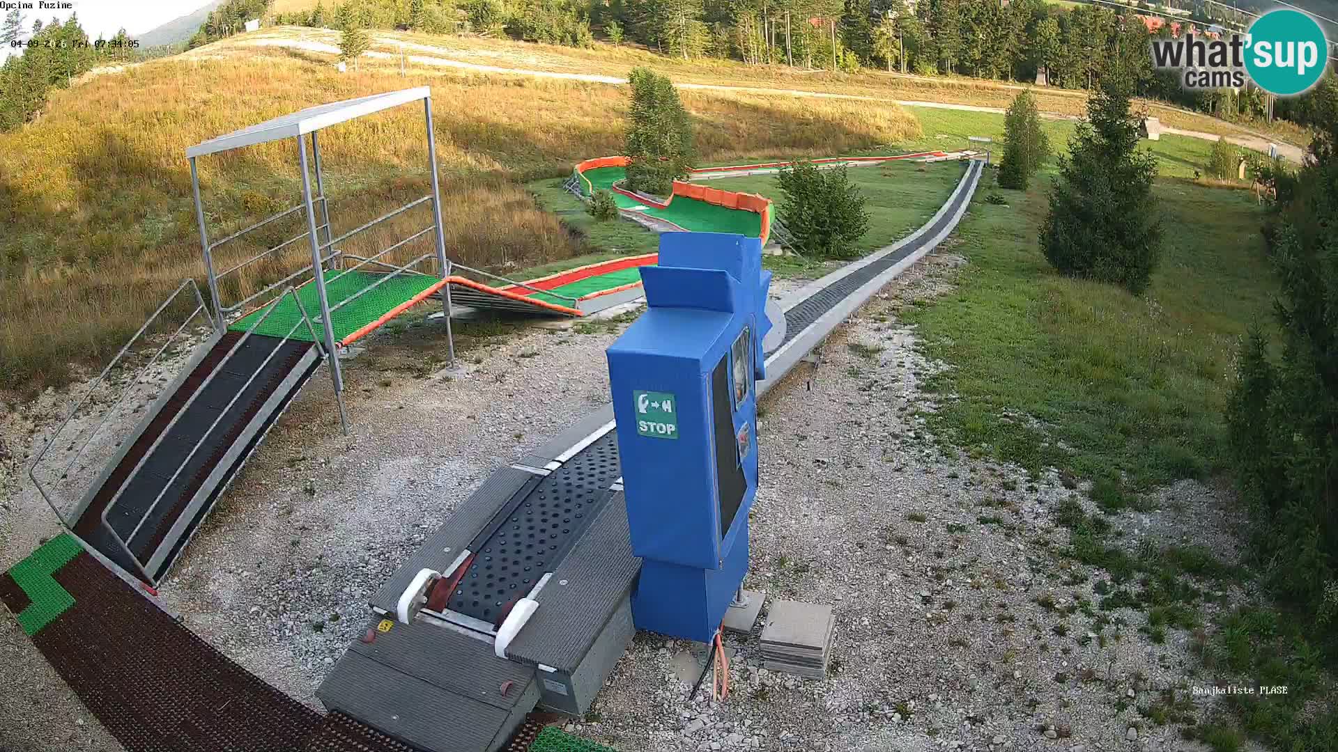 Webcam en direct Piste de luge de Fužine – Croatie