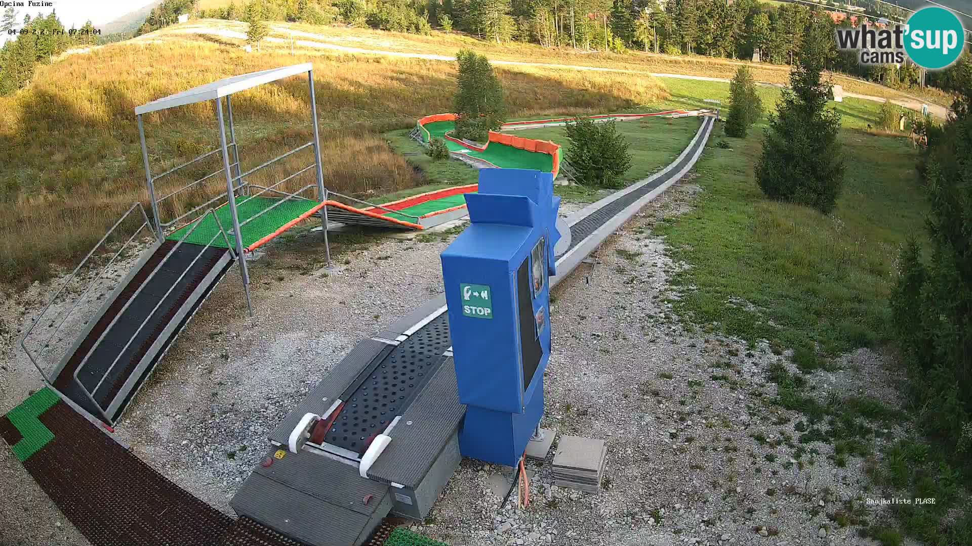 Live webcam Pista da slittino Fužine – Croazia