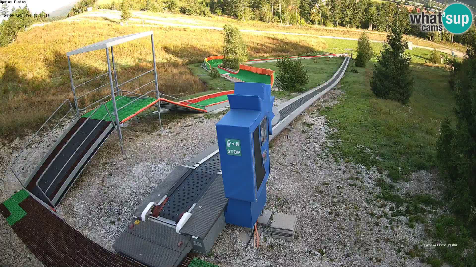 Live webcam Fužine toboggan run – Croatia