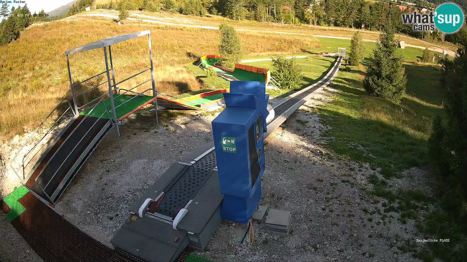 Live webcam Pista da slittino Fužine – Croazia