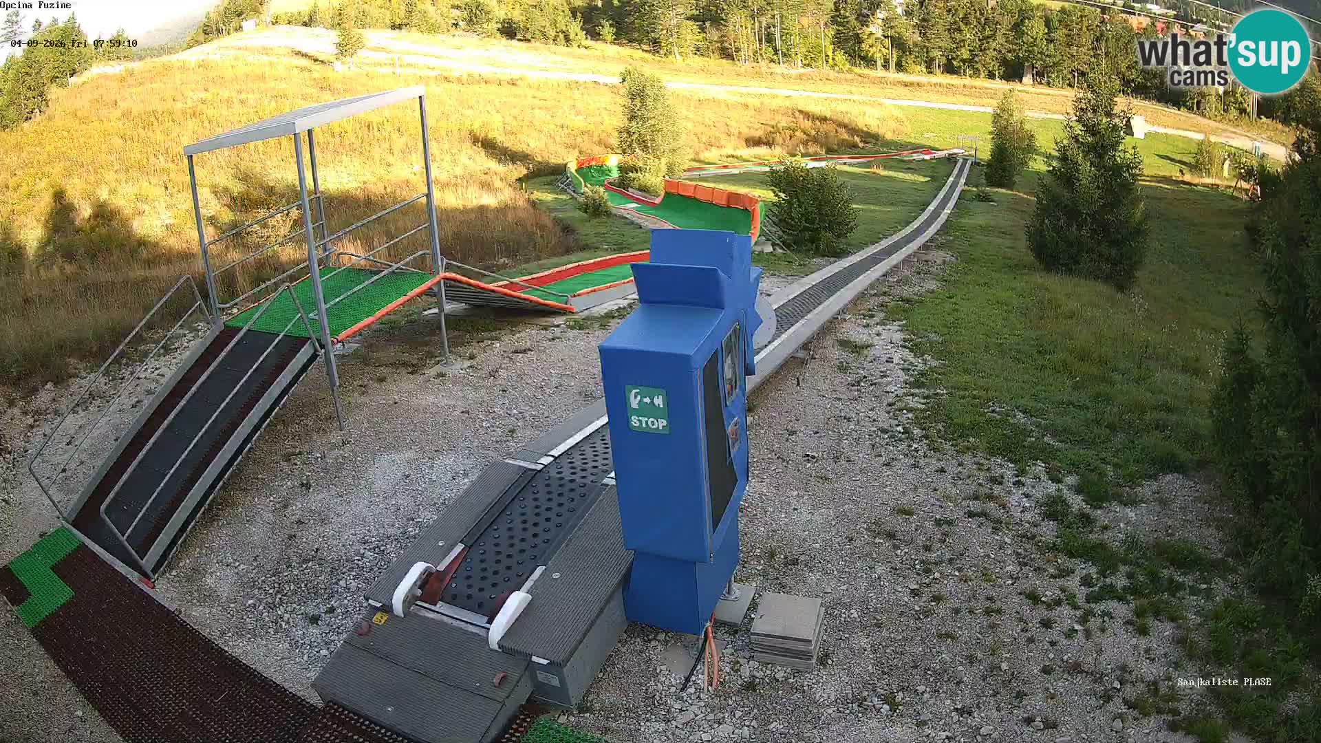 Live webcam Fužine toboggan run – Croatia