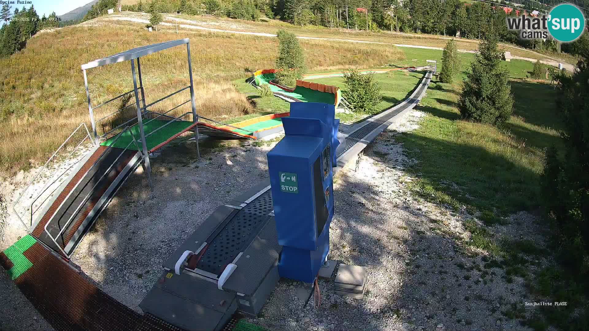 Live webcam Fužine toboggan run – Croatia
