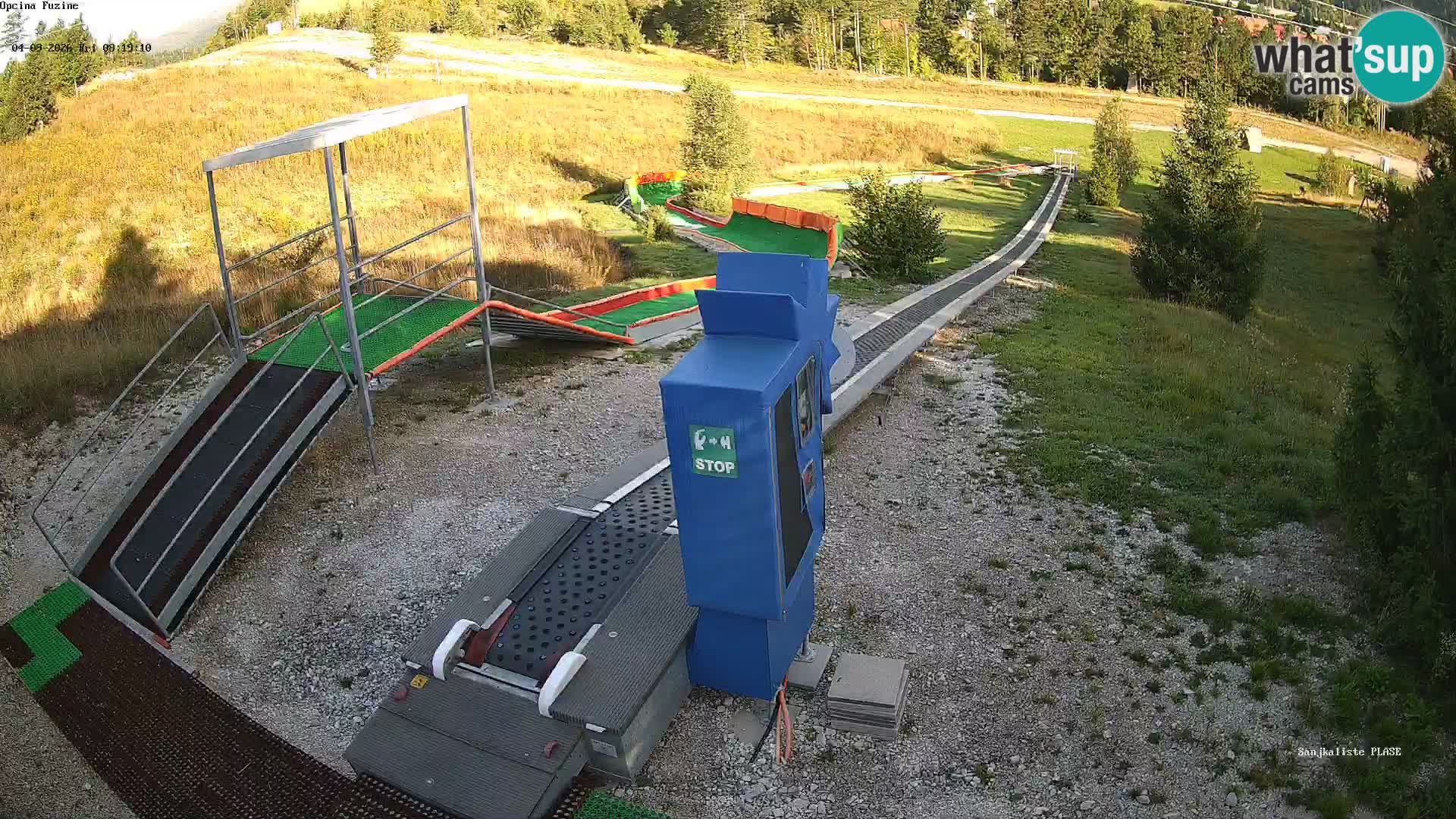 Live webcam Pista da slittino Fužine – Croazia