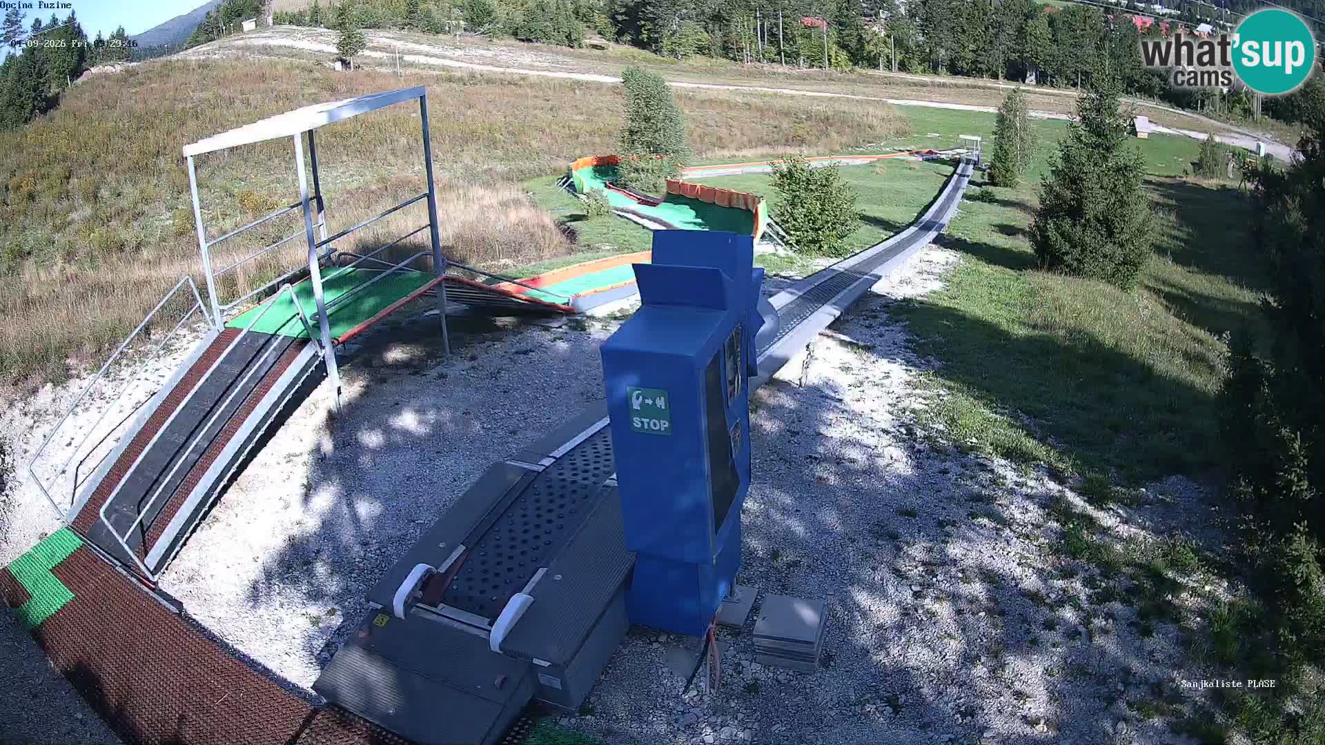 Live webcam Fužine toboggan run – Croatia