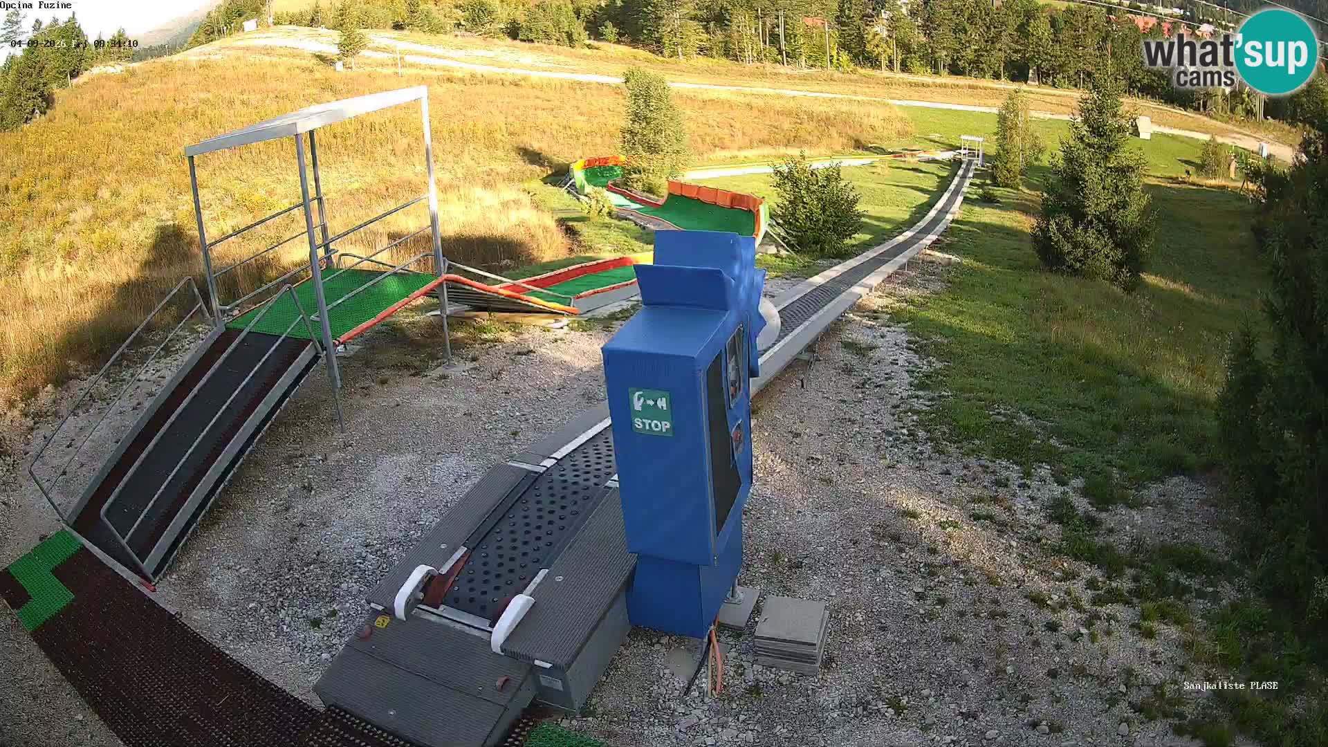 Live webcam Pista da slittino Fužine – Croazia