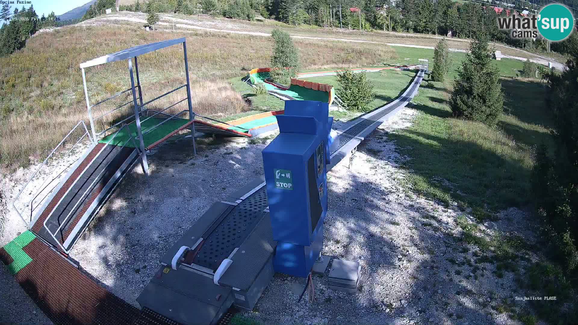 Live webcam Pista da slittino Fužine – Croazia