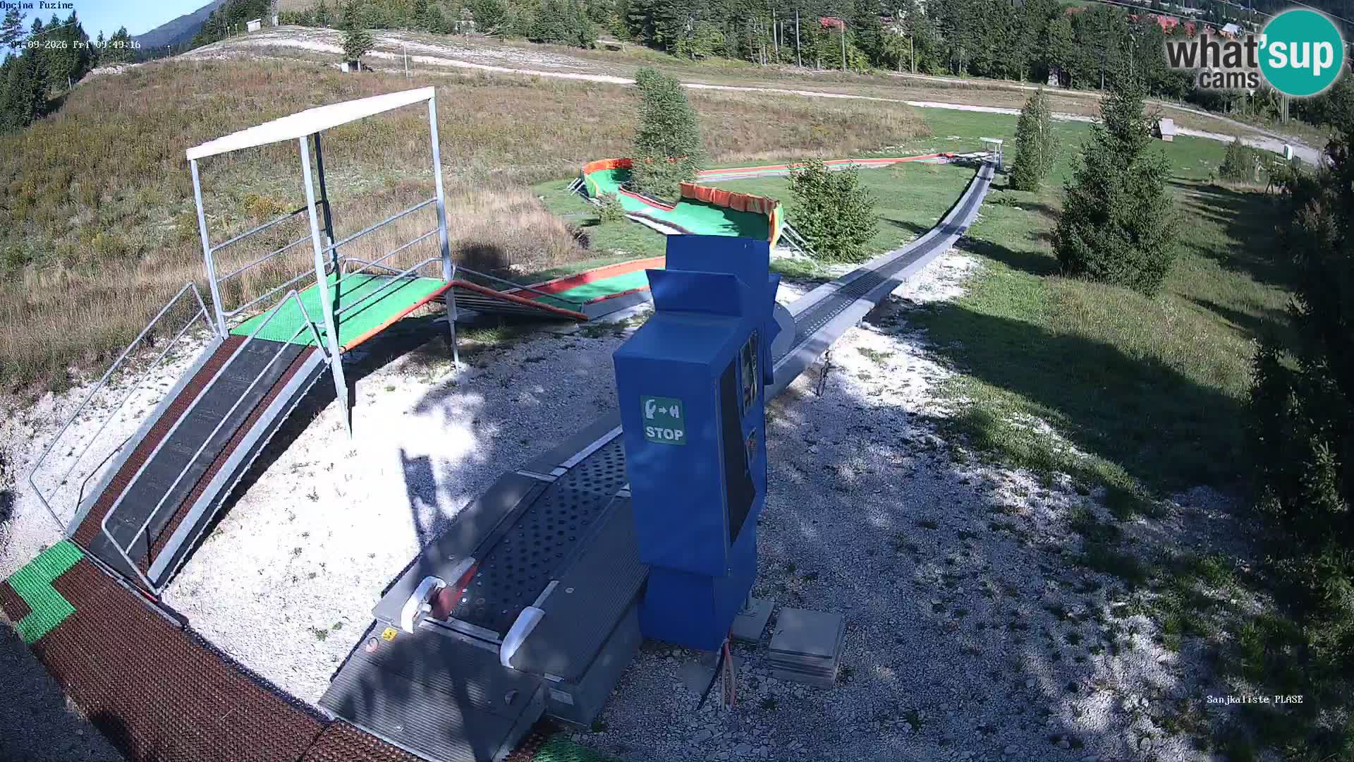 Webcam en vivo Pista de trineo Fužine – Croacia