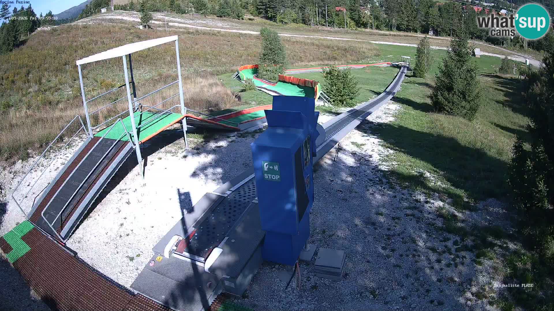 Webcam en direct Piste de luge de Fužine – Croatie