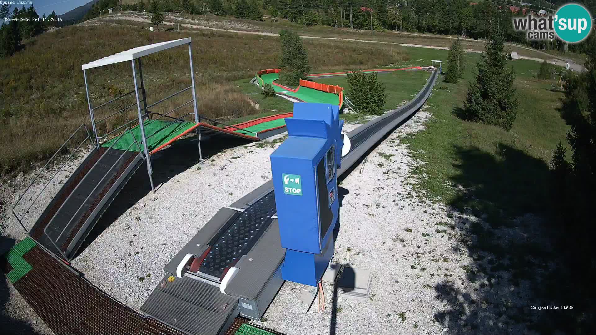 Webcam en direct Piste de luge de Fužine – Croatie