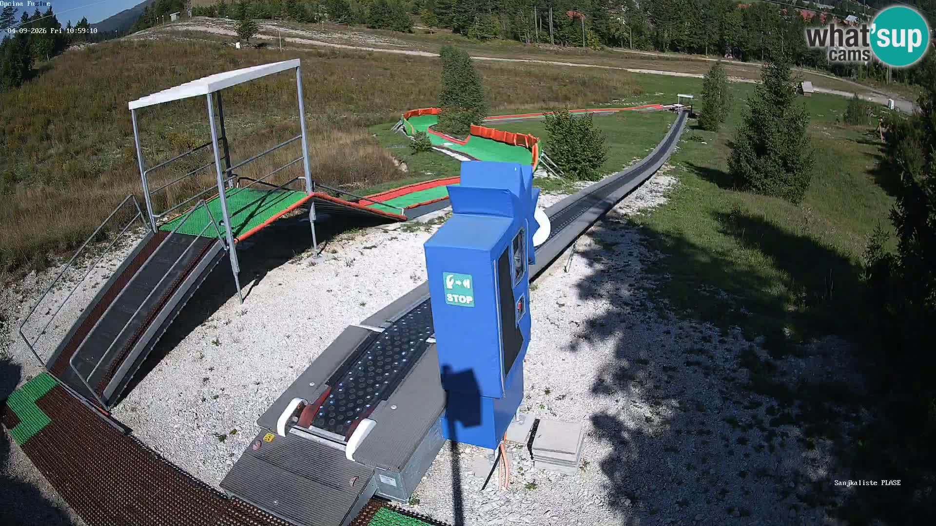 Webcam en direct Piste de luge de Fužine – Croatie