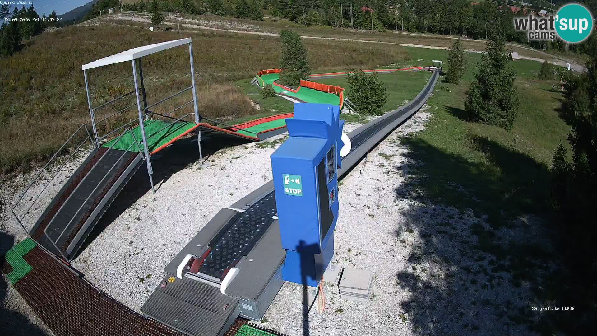 Live webcam Fužine toboggan run – Croatia