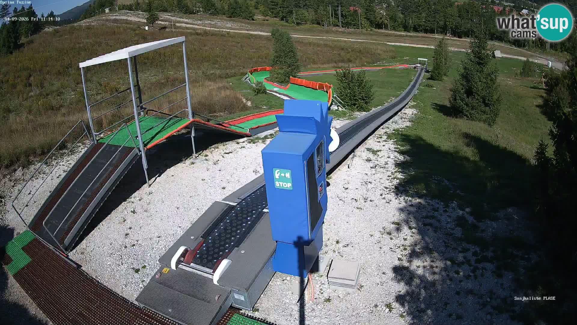 Live webcam Fužine toboggan run – Croatia