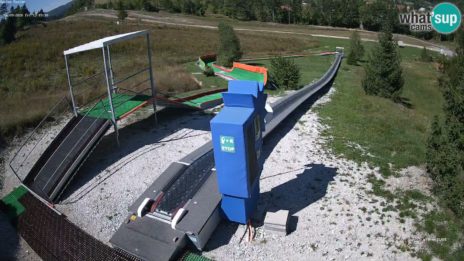 Live webcam Pista da slittino Fužine – Croazia