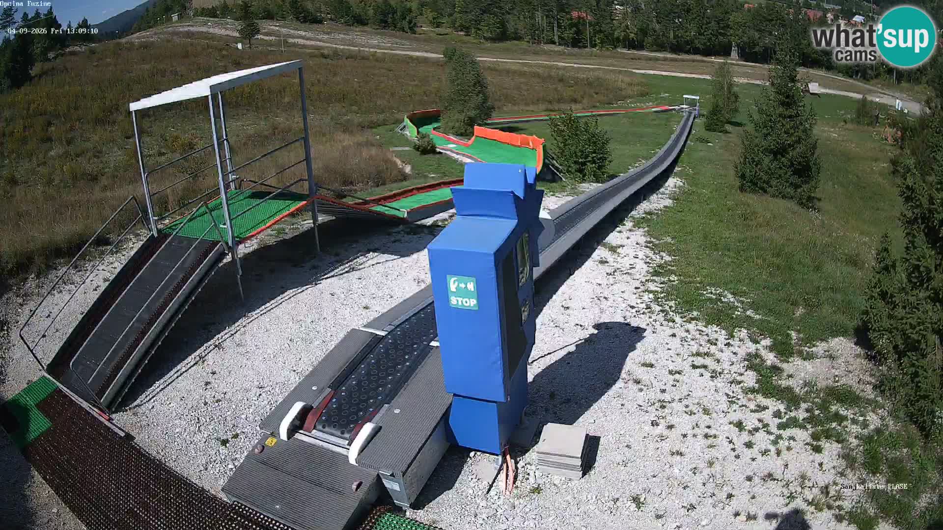 Live webcam Pista da slittino Fužine – Croazia